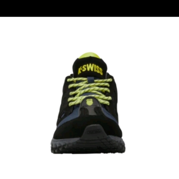 K-Swiss Men's Tubes Pharo Black Moonlit Ocean Tennis Yellow Shoes - Picture 7 of 9